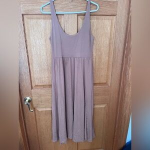A new day strechy knit Brown Sleeveless Maxi Dress